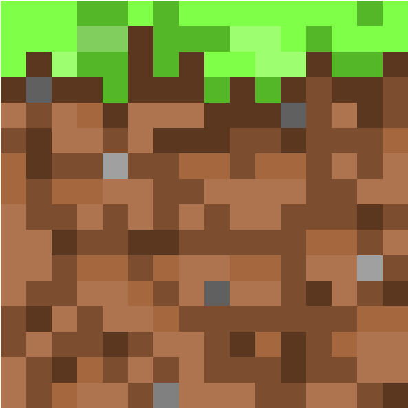 Grass Block - Minecraft Grass Block Grid Clipart (1184x1184), Png Download
