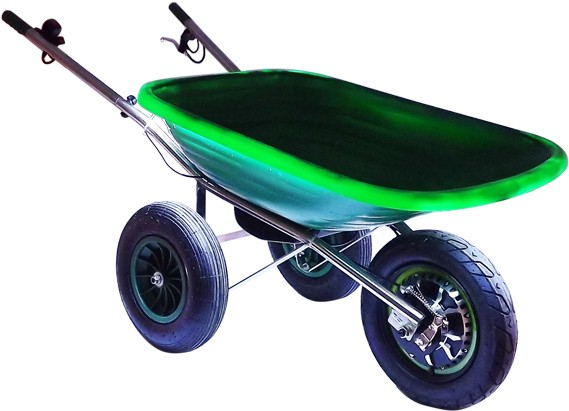 Accu Wheelbarrow Sw6e Deluxe With Engine - Rad Schubkarre Antrieb Clipart (960x420), Png Download