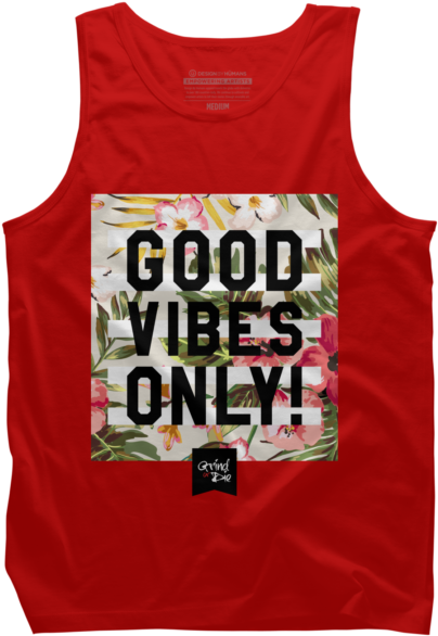 Good Vibes Only V2 - Active Tank Clipart (650x650), Png Download