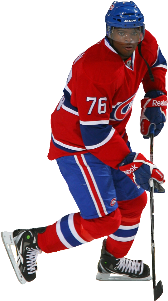Pk Subban Photo Pksubban - College Ice Hockey Clipart (578x1023), Png Download