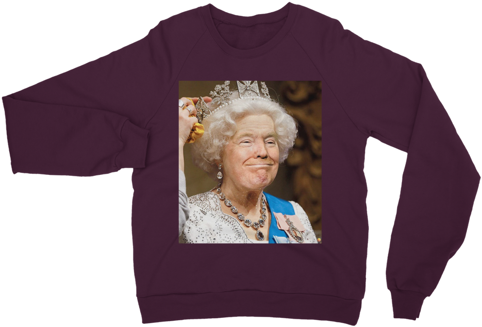 Donald Trump And Queen Elizabeth Face Swap ﻿classic - Sweatshirt Clipart (993x675), Png Download
