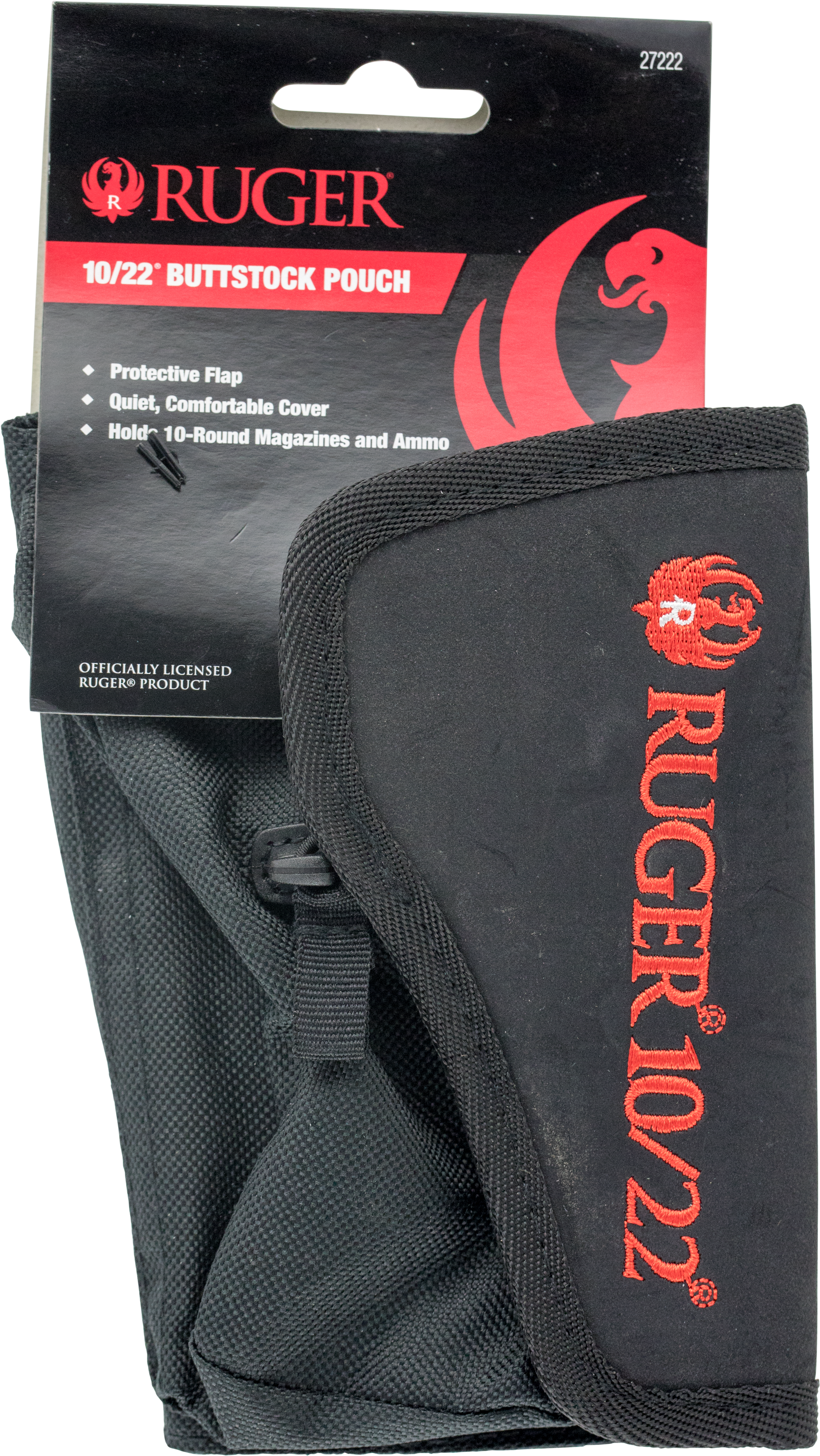 Allen 27222 Ruger Buttstock 10/22 Pouch Black Cordura Clipart (2855x4946), Png Download