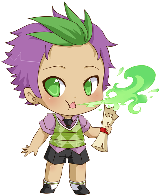 Pocketcucco, Chibi, Dragon Mail, Fire, Fire Breathe, - Cartoon Clipart (518x635), Png Download