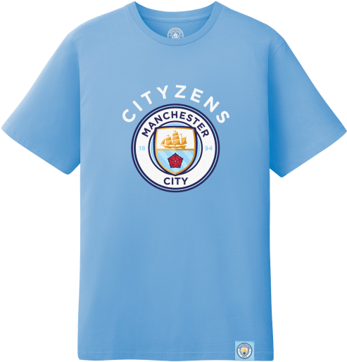 Manchester City Cityzens Logo T-shirt - Manchester City Clipart (600x583), Png Download