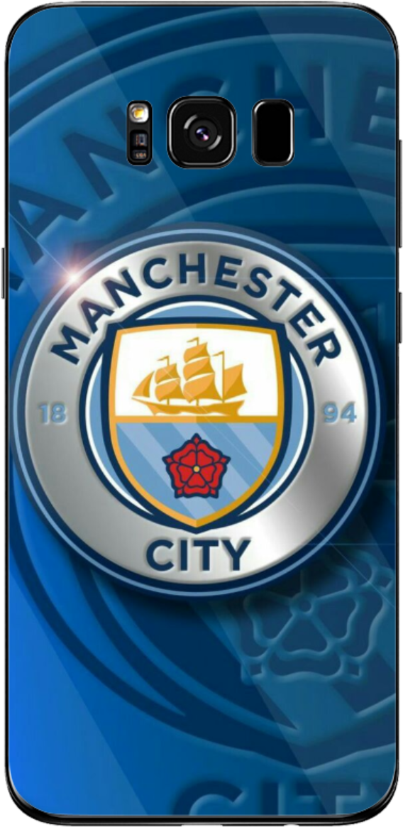 Manchester City Logo Samsung Mobile Cover - Man City Wallpaper For Mobile Clipart (1200x1200), Png Download