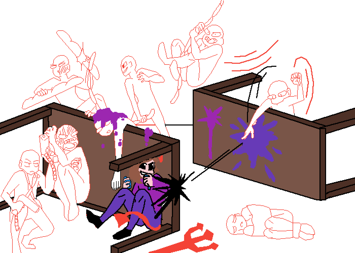 I Want You Guys To Either Draw You - Five Nights At Freddy's Clipart (1400x1000), Png Download