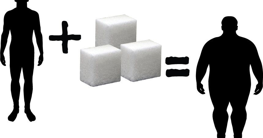 Fat And Sugar Png Clipart (859x450), Png Download