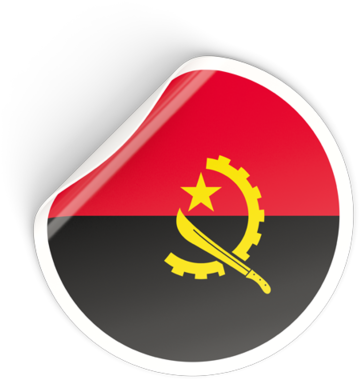 Flag Of Angola Sticker - Flag Of Angola Clipart (640x480), Png Download