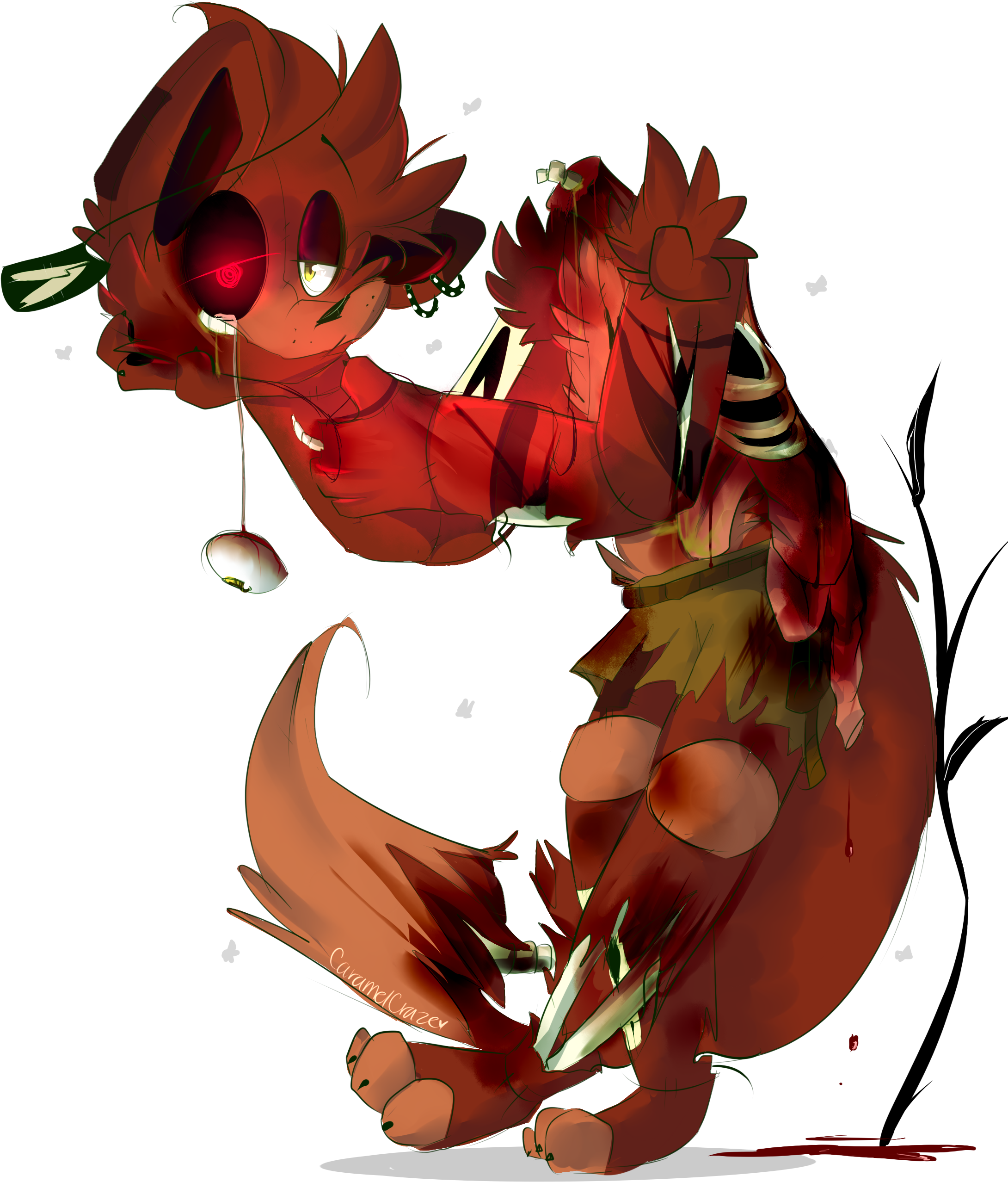Fnaf Foxy Png Fanart Clipart (2225x2790), Png Download