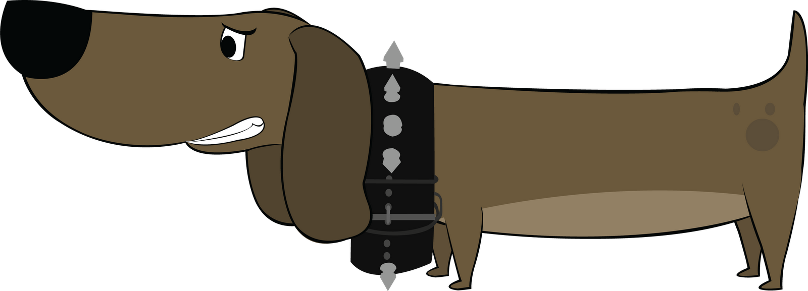 Funny Angry Dog Photo - Cartoon Clipart (1600x577), Png Download