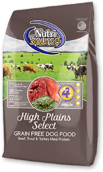 Nutrisource High Plains Select Grain Free Dog Food - Nutrisource Grain Free High Plains Dry Dog Food Clipart (740x740), Png Download