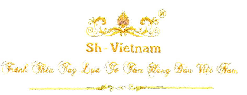 Top Những Bức Tranh Thêu Tay Lụa Tơ Tằm Cao Cấp Sh - Motif Clipart (945x366), Png Download