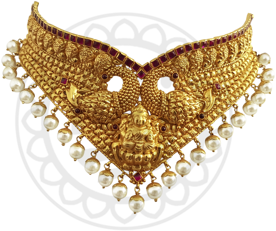 Gold Choker - Crystal Clipart (1260x945), Png Download