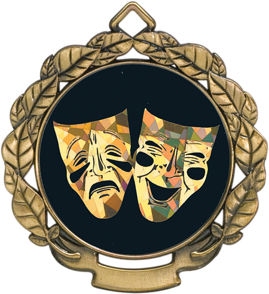 Drama Medal - Illustration Clipart (1024x1024), Png Download