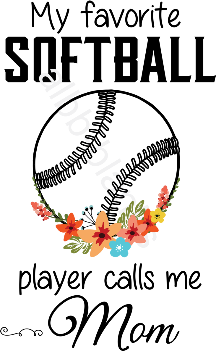 College Softball Clipart (730x1200), Png Download