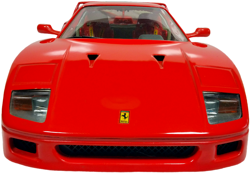 Car Front View Png - Red Race Car Front Clipart (960x675), Png Download