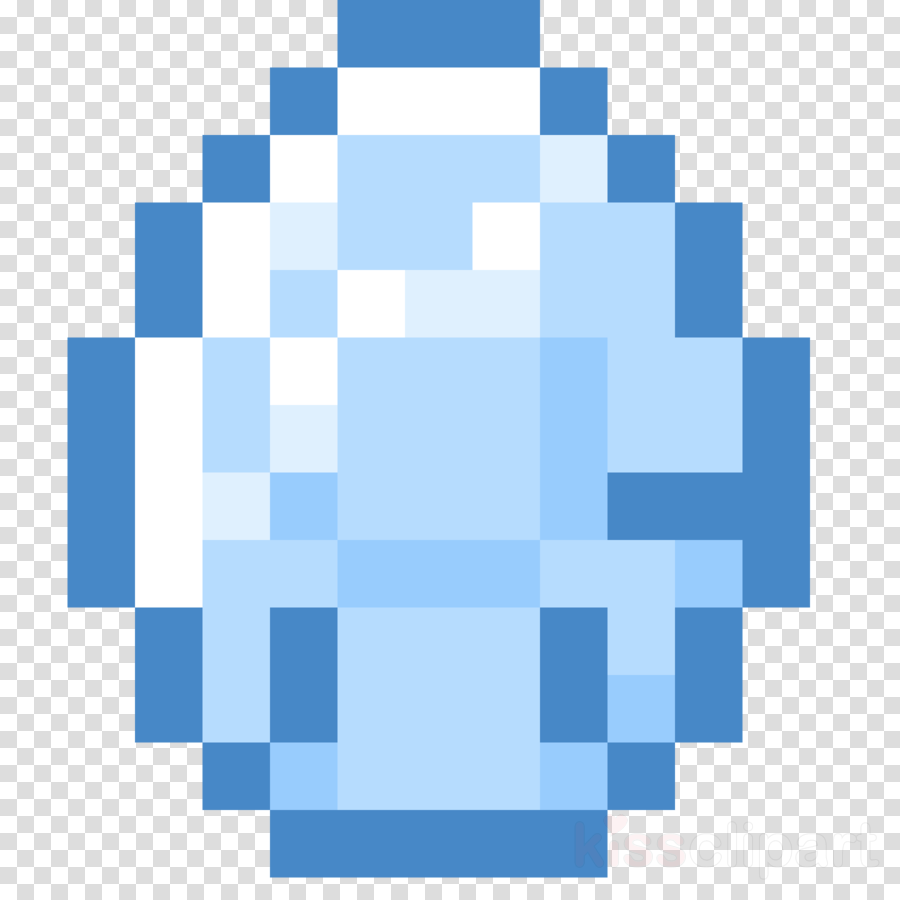 Diamond Minecraft Png - Pixel Art Minecraft Diamante Clipart (900x900), Png Download