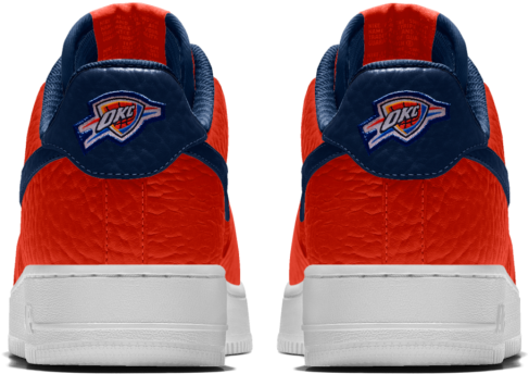 Nike Air Force 1 Oklahoma City Thunder - Air Force One Chicago Bulls Clipart (800x435), Png Download