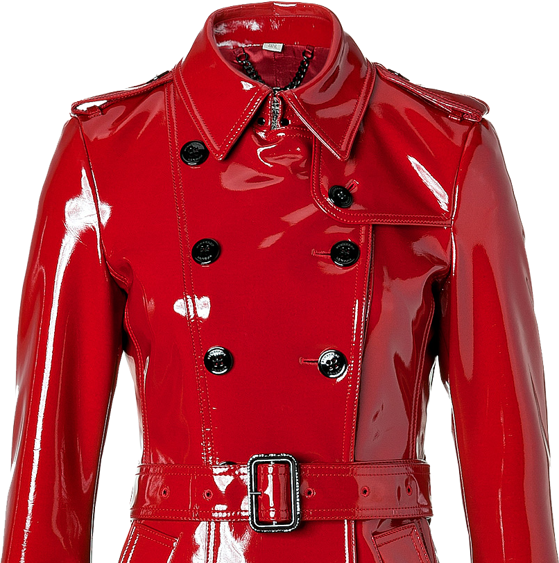 Lifestyle - Glossy Red Leather Jacket Clipart (825x828), Png Download