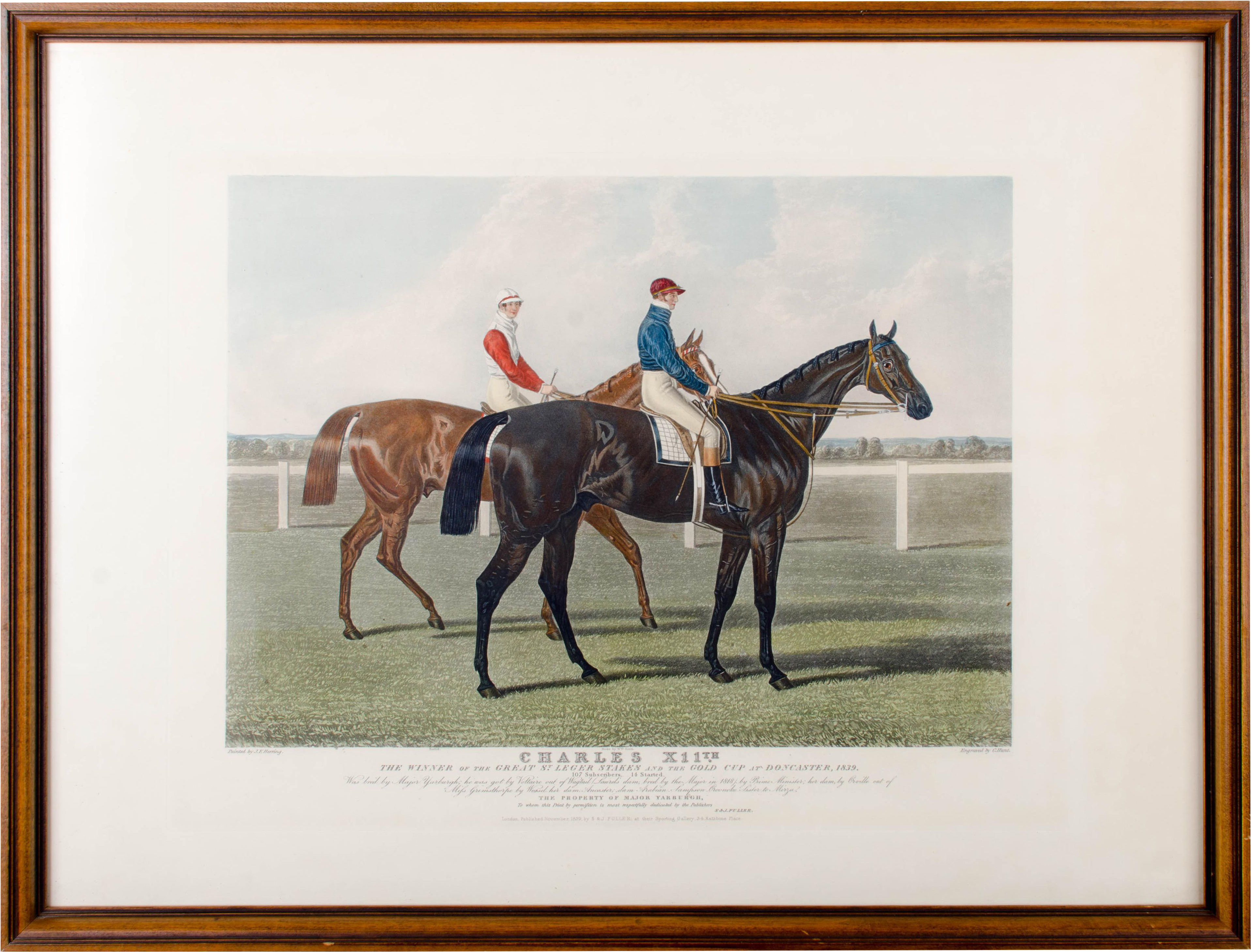 Charles Hunt Race Horse Engraving On Chairish - Horse Clipart (3925x3925), Png Download
