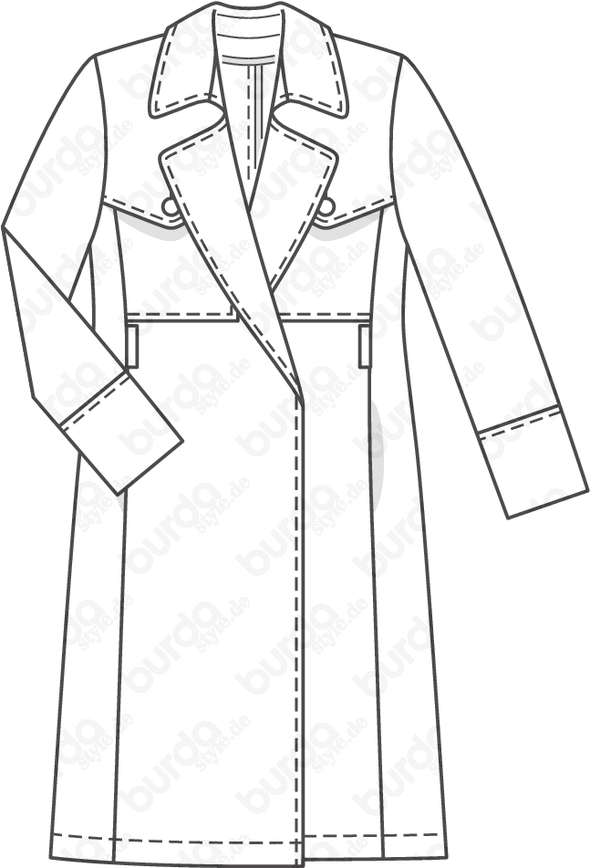 Trenchcoat 05/2017 - Overcoat Clipart (770x967), Png Download