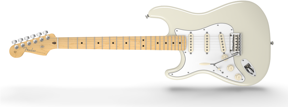 Fender American Standard Lefthanded Stratocaster - Fender Guitar No Background Clipart (1001x374), Png Download