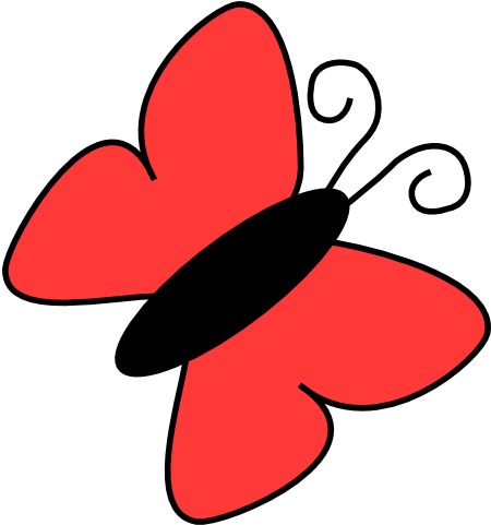 Butterfly Orange Clip Art - Png Download (600x549), Png Download