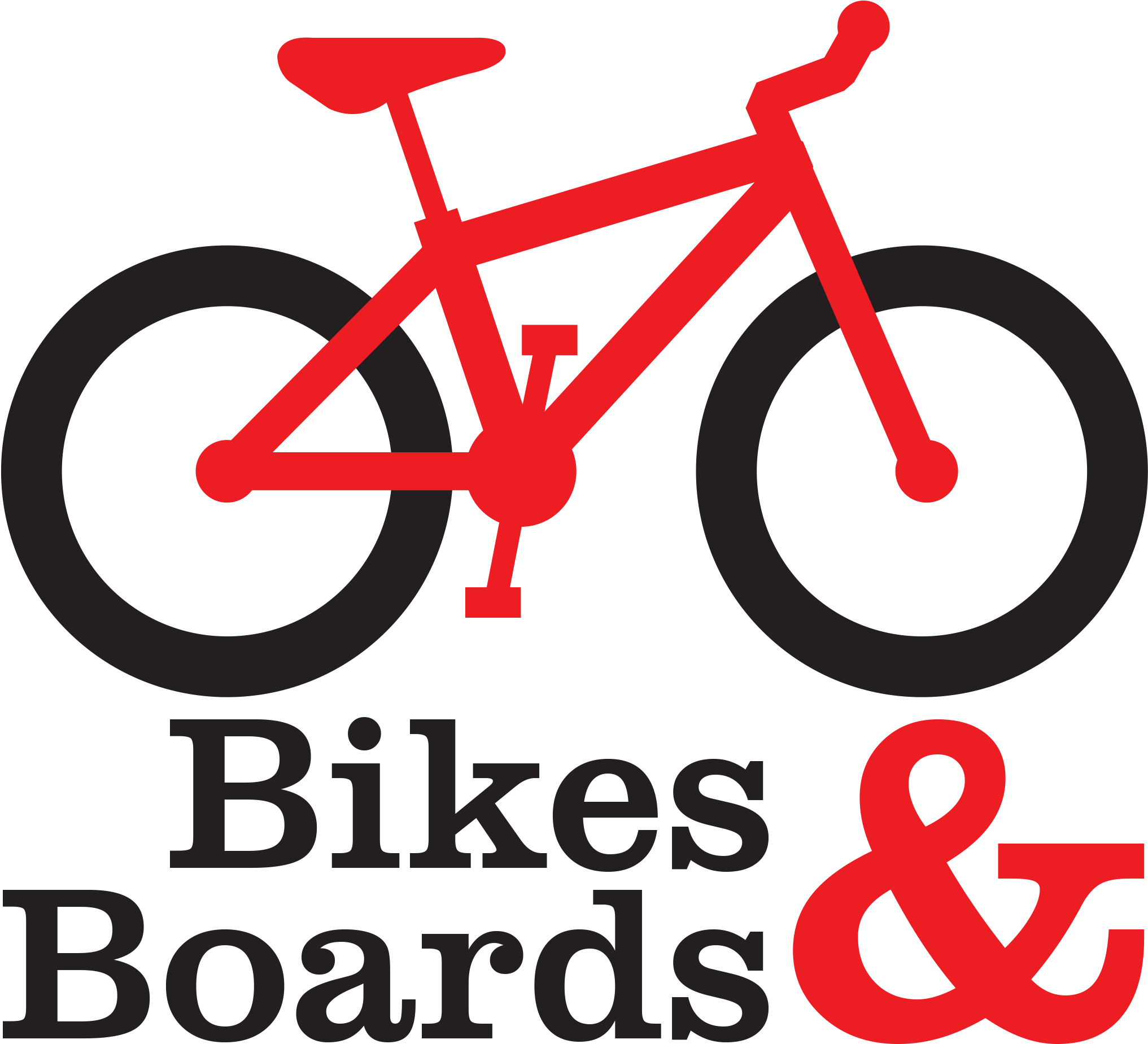 Bikes & Boards Logo - Pink Bmx Bike Clipart (2607x2600), Png Download