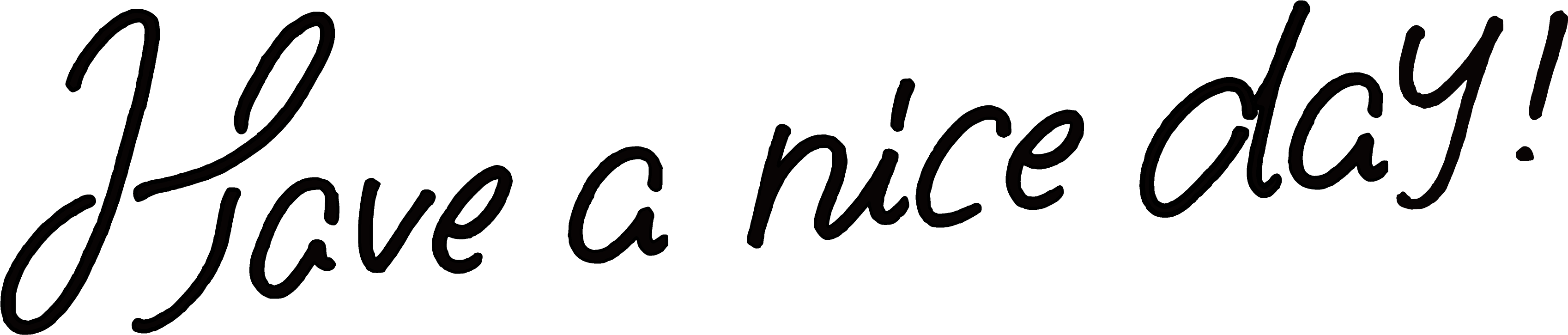 Have A Nice Day Png Clipart (3881x1119), Png Download
