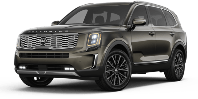 Telluride - 2020 Kia Telluride S Black Clipart (640x480), Png Download