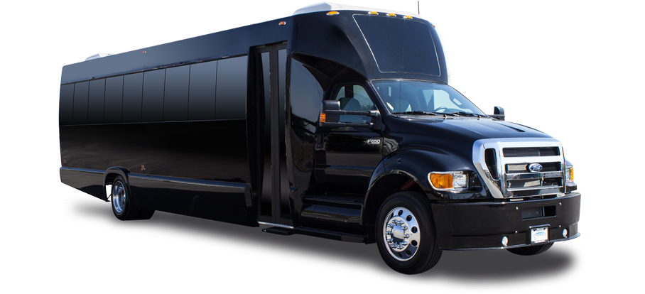 Tiffany Coachworks F 650 And F 750 Shuttle Tour Bus - Commercial Vehicle Clipart (1024x500), Png Download