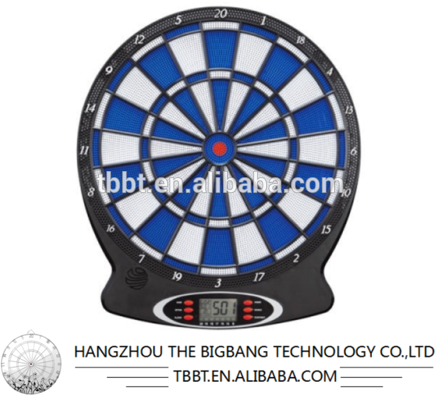 Bigbang Sports Automatic Soft-tipped Electronic Dartboard - Electronic Dart Board Australia Clipart (640x590), Png Download