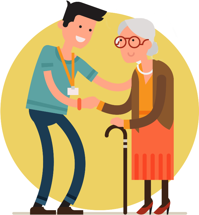 Medicinal Clipart Elderly Care - Senior Citizen Clipart Png Transparent Png (800x800), Png Download
