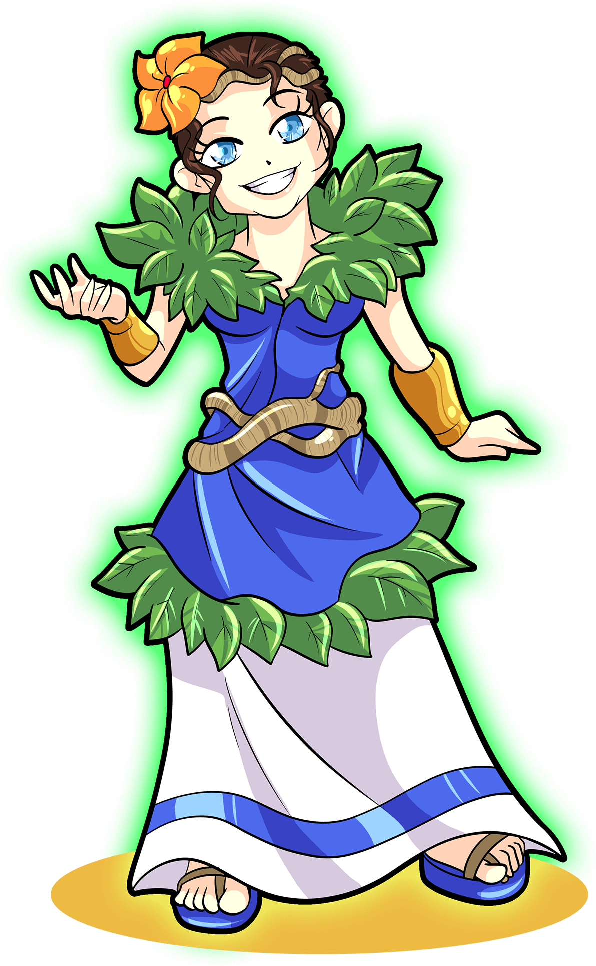 Lyanna Natura - Cartoon Clipart (1200x1936), Png Download