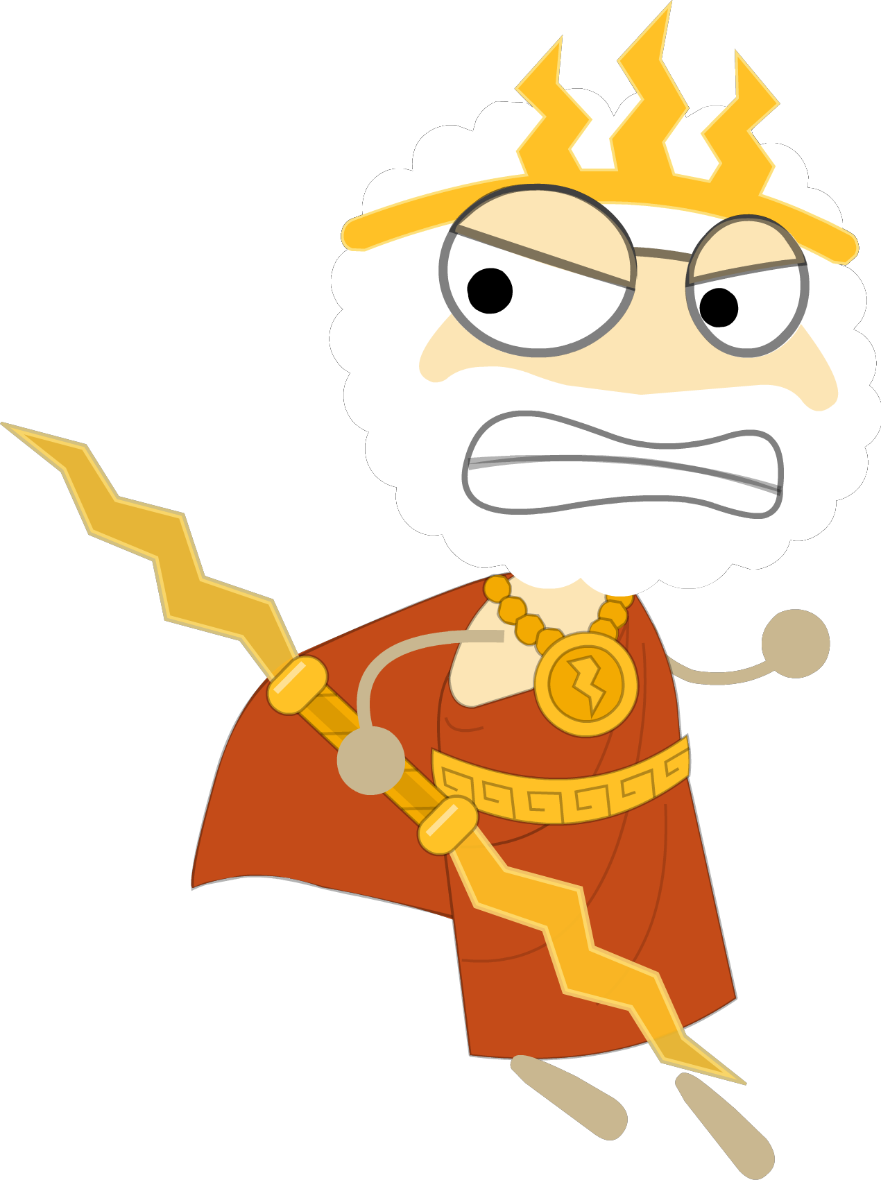 Hercules Clipart Jupiter God - Zeus Poptropica - Png Download (1270x1701), Png Download