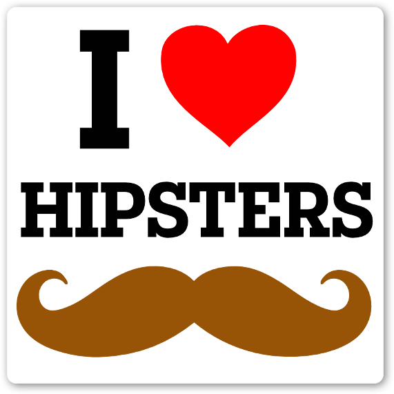 I Love Hipsters - Zdfinfo Clipart (600x600), Png Download
