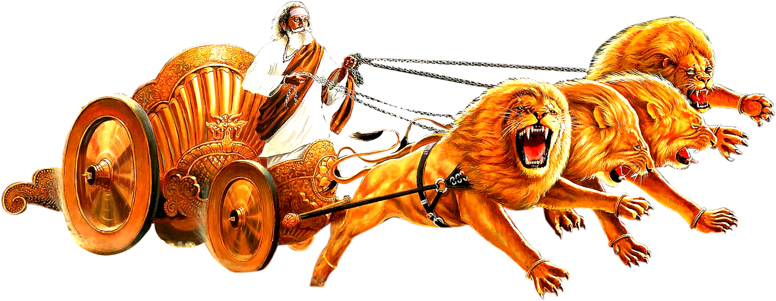 Lion Png Images - Chariot Clipart (1600x621), Png Download