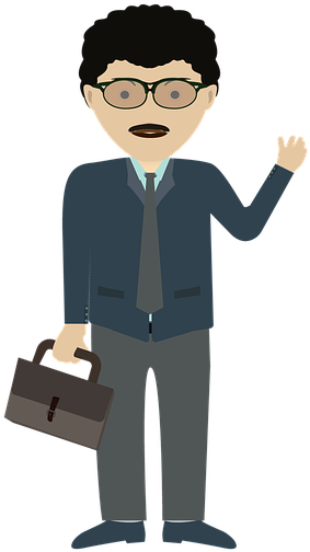 Character Cartoon Man - Manusia Kartun Clipart (960x640), Png Download