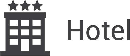 Ruben Iconos Edificios N-12 - Edificio Hotel Png Clipart (1202x400), Png Download