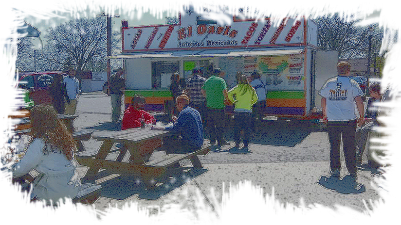 El Oasis - Antojitos Mexicanos - - Christmas Tree Clipart (1024x557), Png Download