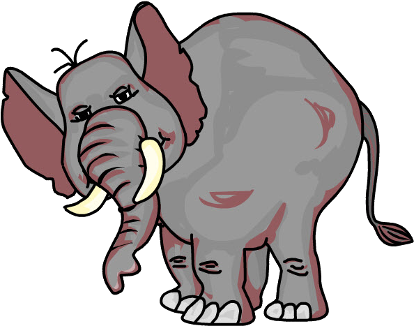 Elefante - Indian Elephant Clipart (702x508), Png Download