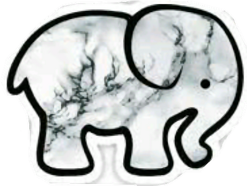 Elefante Sticker - Elephant Sticker Clipart (796x598), Png Download