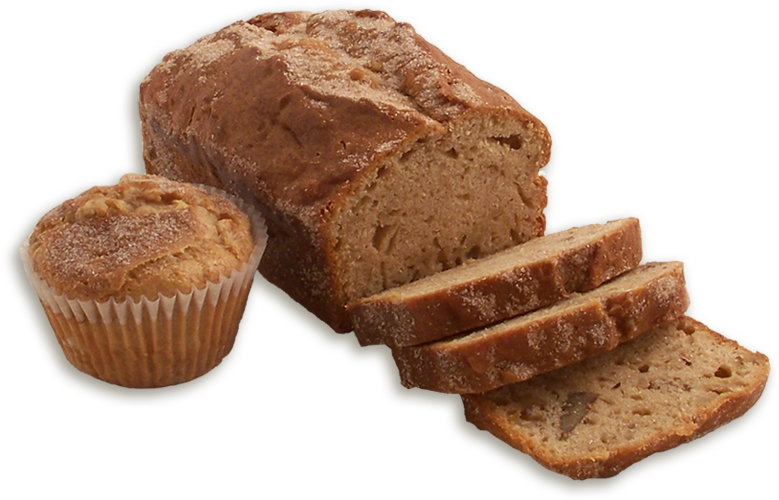 Apple Cinnamon Walnut Dessert Bread - Banana Bread Clipart (779x500), Png Download