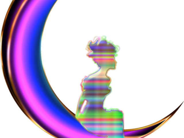 Crescent Clipart Moon Silhouette - Wallpaper - Png Download (640x480), Png Download