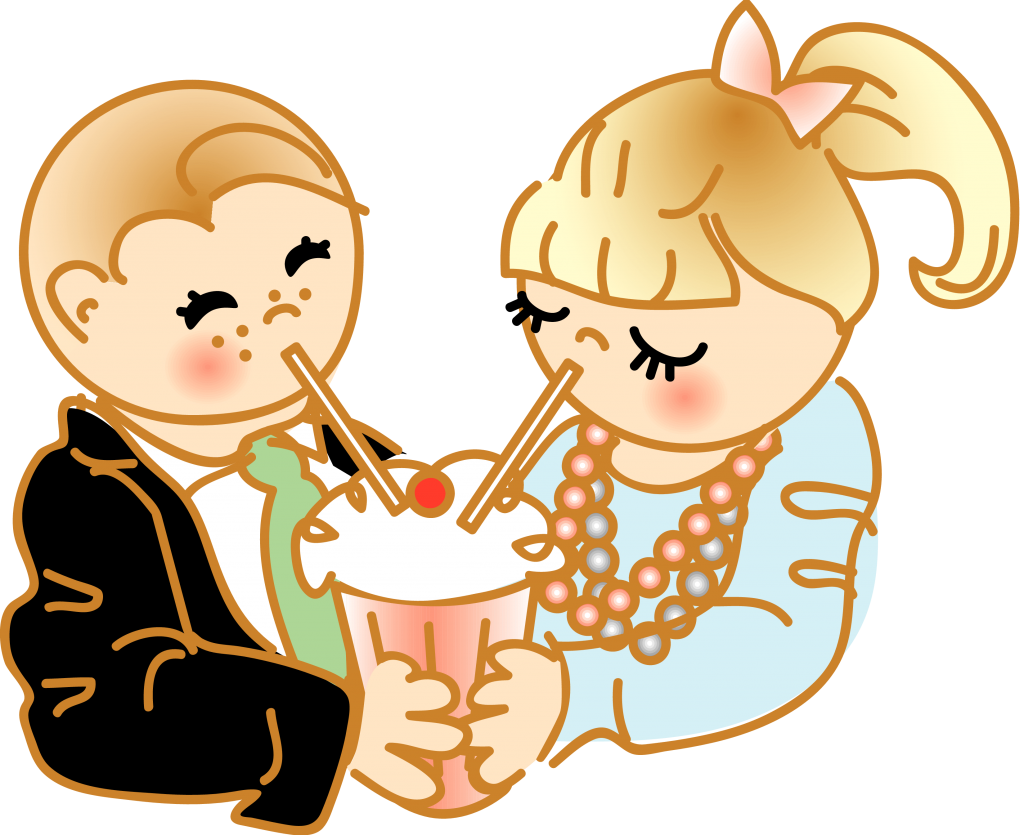 Soda Sharing Cartoon - Sharing Cartoon Clipart (1024x835), Png Download