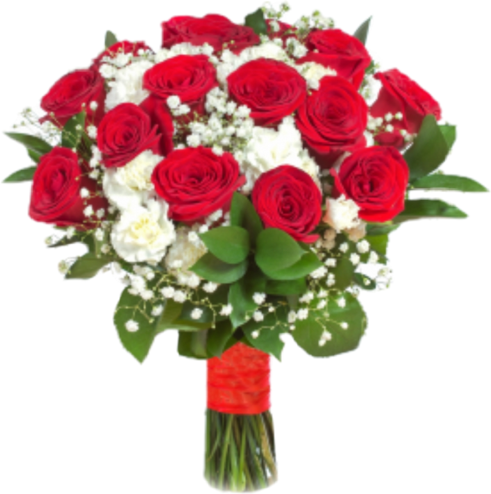 #ramo De Rosas - Цветы В Букете Clipart (996x1001), Png Download
