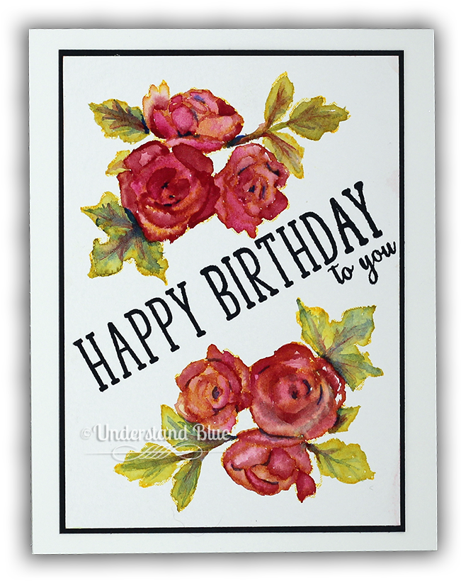 No Line Watercolor Roses By Understand Blue - Garden Roses Clipart (650x830), Png Download