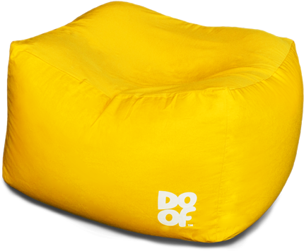 Pepe Pod - Yellow - Bean Bag Chair Clipart (600x600), Png Download