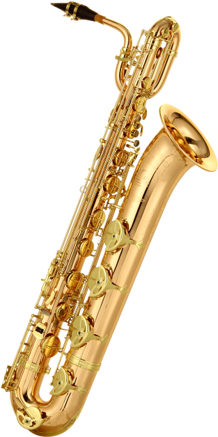 Saxophone Transparent Background - Bari Sax With Transparent Background Clipart (480x675), Png Download