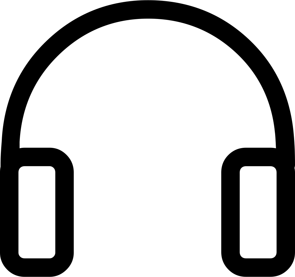 Png File Svg - Headphones Logo Vector Clipart (980x920), Png Download